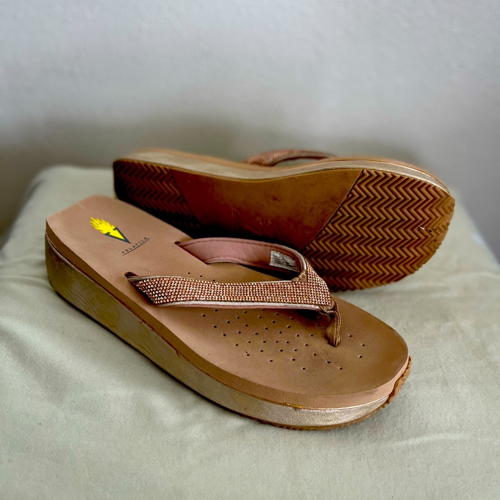 Volatile sandals worn once